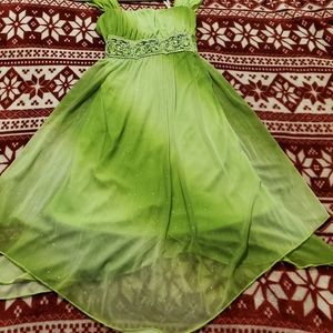 Green fancy holiday dress